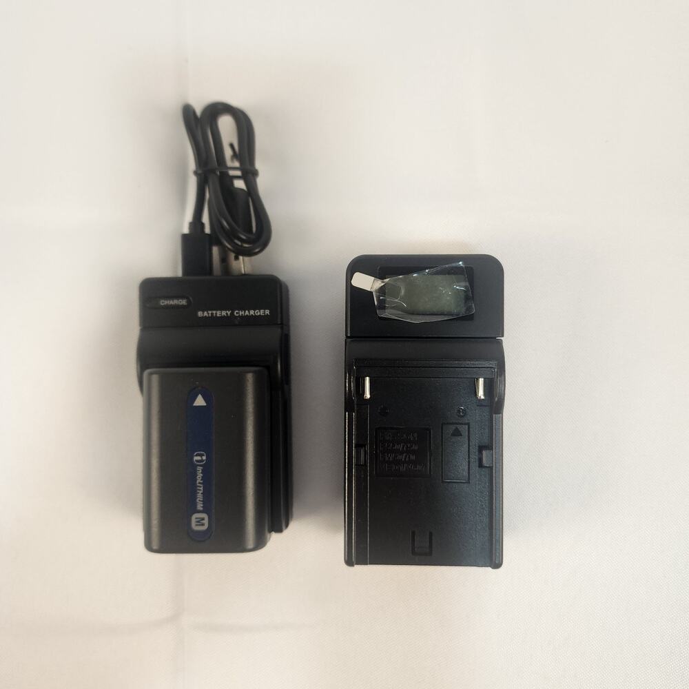 Sony NP-FM50 Battery 7.2V & (2) Green Extreme Universal Chargers (Plug & USB)